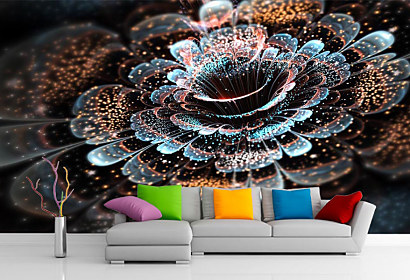 Umelecká fototapeta 3d kvet 